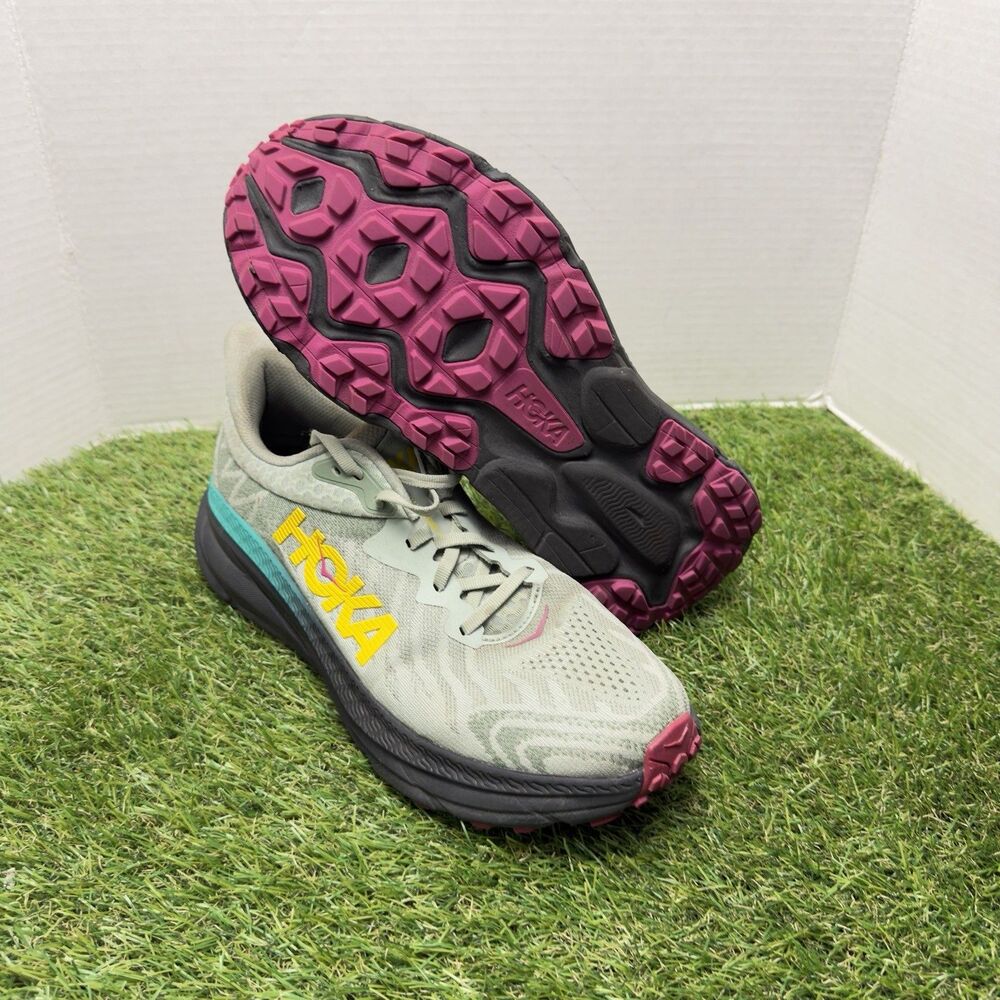 HOKA One One Challenger ATR 7 Womens US 11B Aloe Vera Black Trail Shoes 1134498